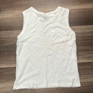 ZARA BOYS WHITE SLEEVELESS SHIRT